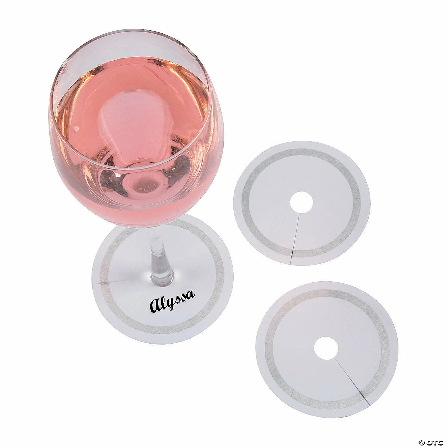 New π Silver Border Drink Collars π 3 New π Silver Border Drink Collars π