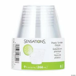 New 😀 Small Clear Plastic Tumblers - 48 Pc. 💯 -Drinkware by "Anniversary" Shop small clear plastic tumblers 48 pc 14093058 a02