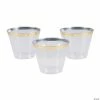 Buy 🤩 Small Plastic Cups with Gold Trim - 24 Pc. ✔️ -Drinkware by "Anniversary" Shop small plastic cups with gold trim 24 pc 13815031