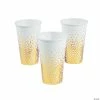 Top 10 ⭐ White with Gold Foil Dots Paper Cups - 24 Pc. ✨ -Drinkware by "Anniversary" Shop white with gold foil dots paper cups 24 pc 13783341